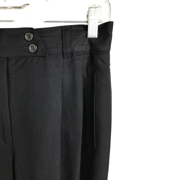 Mondi Trousers Wmns Size 40/10US BlueBlack Pleated Front Pants Vintage Timeless - Picture 5 of 6